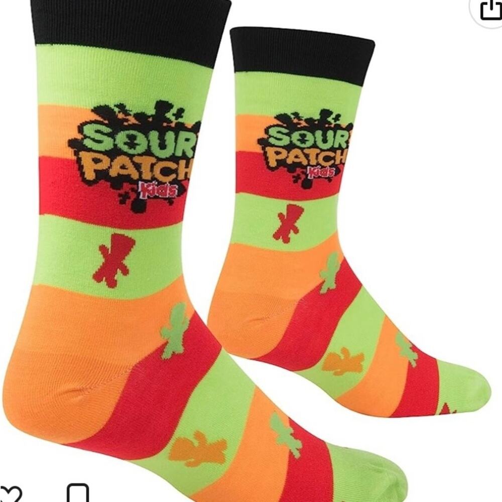 CRAZY SOCKS Sour Patch‎ Kids Socks. Large